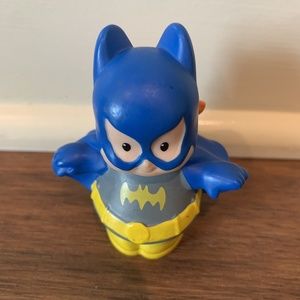 Fisher Price Little People DC Super Friends Bat Girl Orange Hair Blue Mask